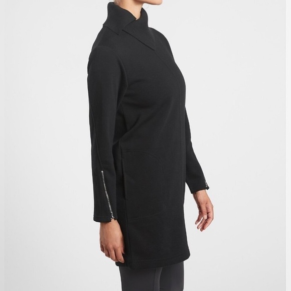 *NWT* Athleta Cozy Karma Vela Dress Black Size Large Tall Long Sweater Plush - Picture 8 of 9
